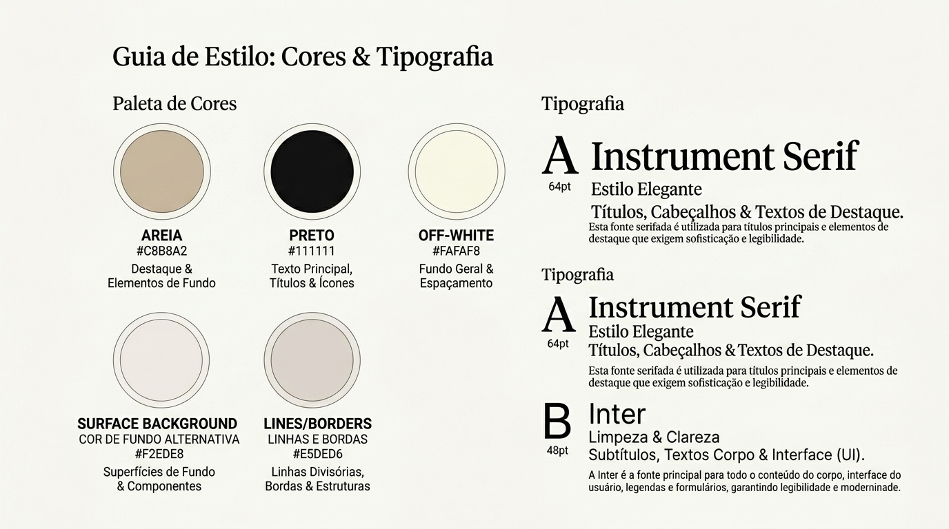Cores e Tipografia