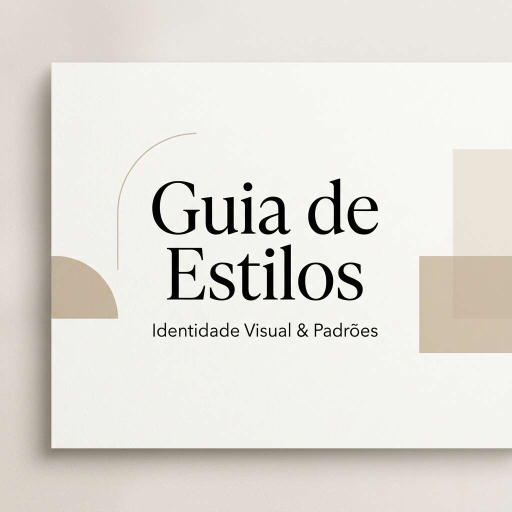 Capa do Guia de Estilos